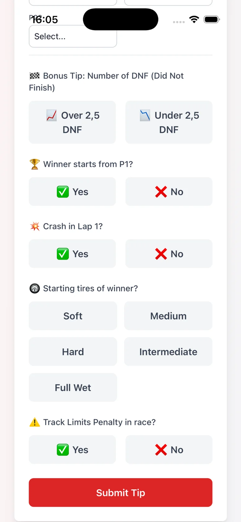 GridGuess Screenshot 2: Bonus Tipps